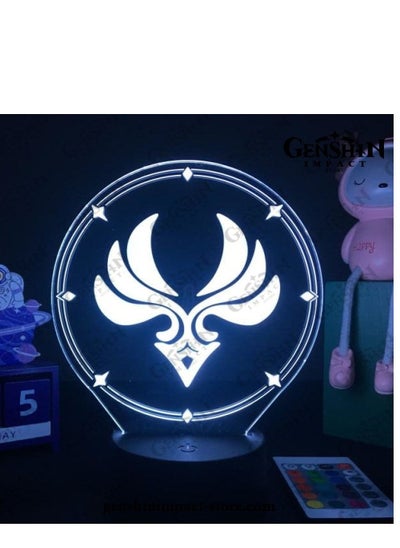 Buy Multicolour 3D Night Light Game Lamp Illusion Light Nightlight Genshin Impact Figure LED Atmosphere Lights for Bedroom Decor Lighting Bedside Lamps Kids Gift Lighting in UAE