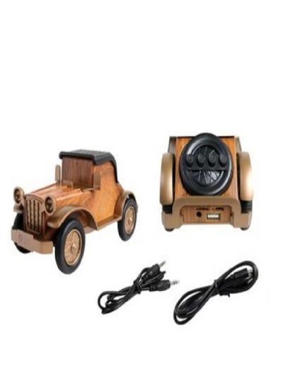 Buy Classic wooden car shape wireless speaker router DLC-32248B in Saudi Arabia