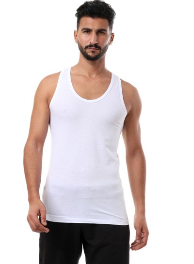 Buy Breathable Cotton Undershirts - White in Egypt