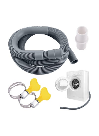 Buy Universal Drain Hose Extension Pipe Kit, Washing Machine Hose Extension, Replacement Drain Hose Extension for Tumble Dryer Machine, Dishwasher & Other Applications, 4m in UAE