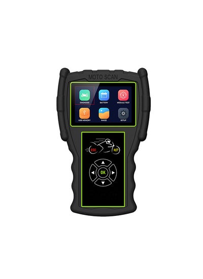 Buy M100 PRO Motorcycle Code Scanner Dual System Diagnostic Scan Tool Support Multi-Language Read System Information, Data Flow, Fult Codes, Clear Fault Codes, Freeze Data, C0 Idle Speed Adjustment in UAE