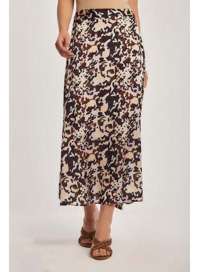 Buy Fancy A Line Patterned Viscose Loose Skirt for Women in Egypt