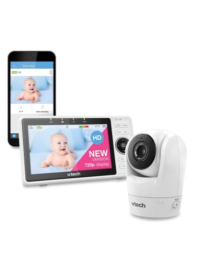 Buy VTech VM901HD WiFi Baby Monitor, Upgraded 5-inch 720p Display, 1080p Camera, True-Color DayVision, HD NightVision, Fully Remote Pan Tilt Zoom, 2-Way Talk, Free Remote Access, Works with iOS, Android in Saudi Arabia