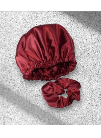 Buy Satin bonnet +Scrunchie in Egypt