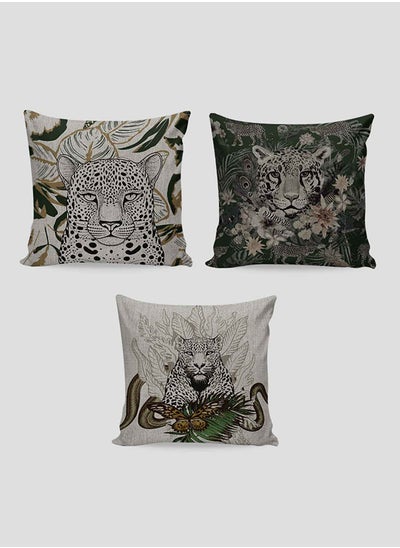 Buy Printed Cushion  Set of 3 piece Size45x45cm in Egypt