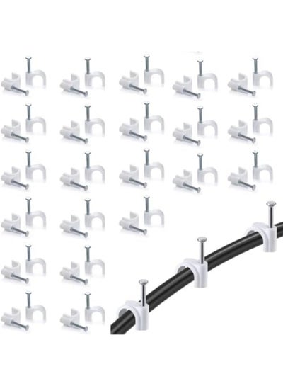 8mm Cable Clips Cable Wire Clips With Steel Nails Round Cable Wire