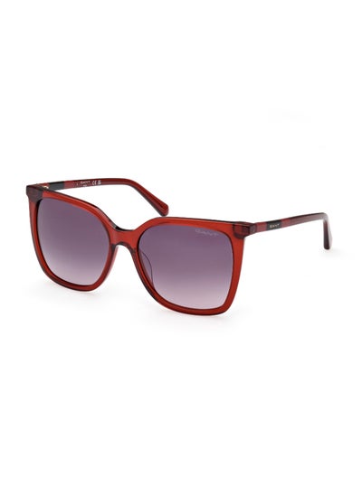 اشتري Women's UV Protection Butterfly Shape Acetate Sunglasses GA809366B55 - Lens Size: 55 Mm - Shiny Red في الامارات