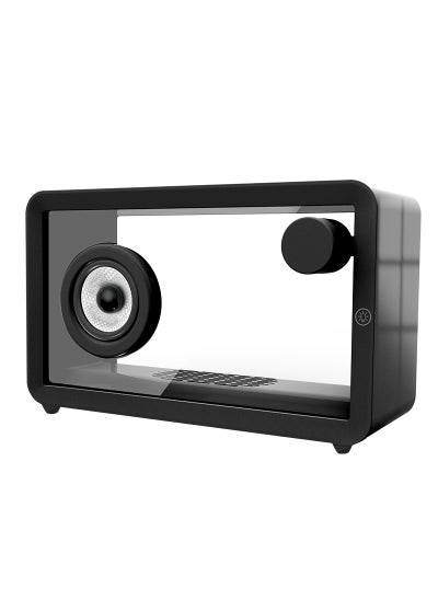 Buy 2024 Transparent RGB Bluetooth Speaker Black in UAE