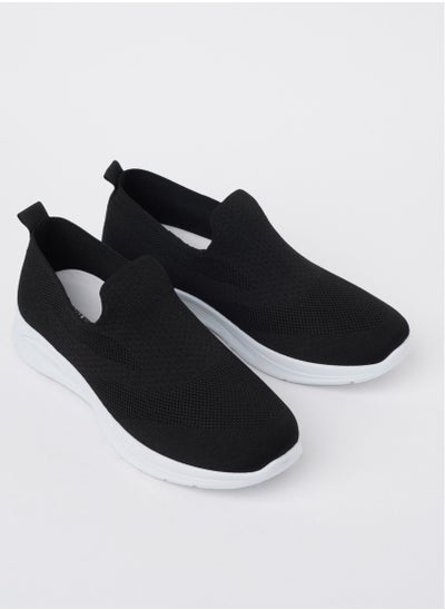 Buy Cobblerz Men's Slip-on Low Top Sneakers BLACK in Saudi Arabia