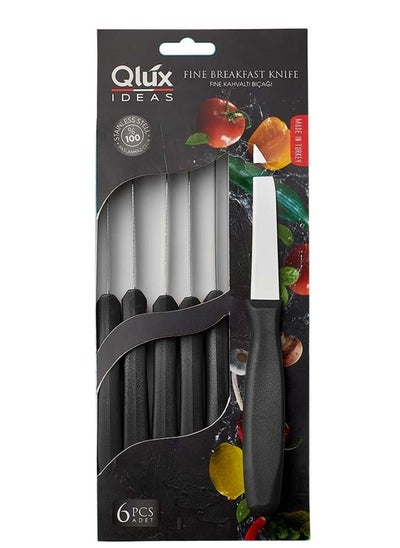 Buy QLUX Fruit Knife Set 6 Pcs in Saudi Arabia