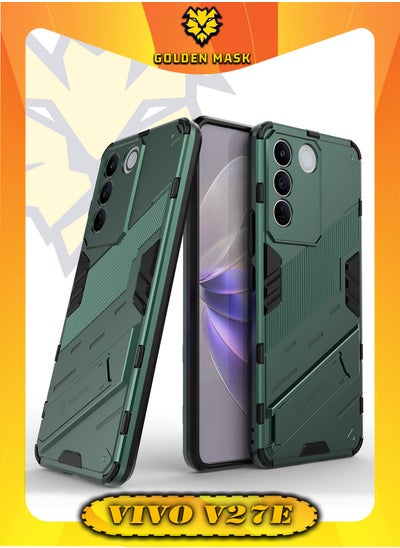 Buy GOLDEN MASK Compatible With Vivo V27E Punk Case Anti Protection (Green) in Egypt