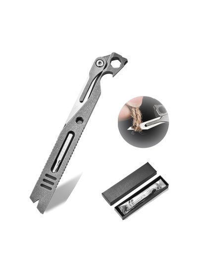 Buy EDC Pry Bar Multitool, Titanium Edc Prybar Tool, Pocket Pry Bar Keychain, Multitool Bottle Opener, Box Cutter Screwdriver Outdoor Camping Utility Knife Emergency Tool in UAE