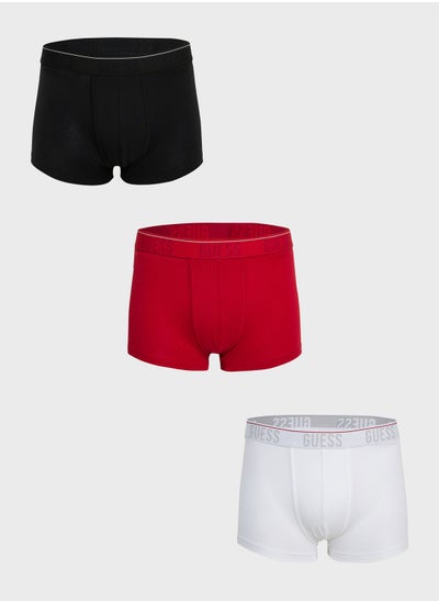 Buy 3 Pack Logo Band Trunks in Saudi Arabia