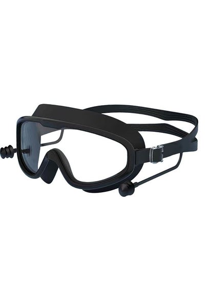 Buy Swim Goggles No Leaking Anti-Fog Pool Goggles Swimming Goggles for Adult Men Women Youth, UV Protection 180° Clear Vision Black in Saudi Arabia