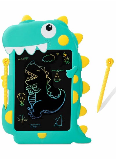 اشتري LCD Writing Tablet for Kids, Portable Electronic Drawing Board, Cute Dinosaur Shape LCD Writing Pad, 8.5 Inch Light with Lock Function Erasable Electronic Doodle Gift for Boy Girl في الامارات