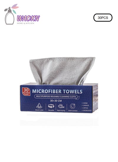 Buy 30 Boxed Towels, Extractable Microfiber Rags, Can Be Used For Kitchen Cleaning, Home Cleaning, Car Cleaning in Saudi Arabia