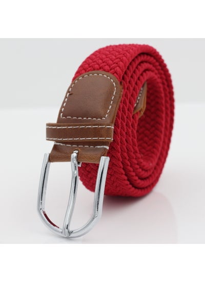 اشتري Mens Knitted Elastic Canvas Belt Breathable Casual3 3 في السعودية