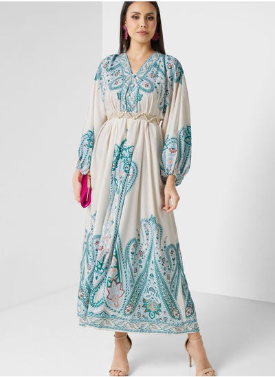 Buy Abstract Print Dress in UAE