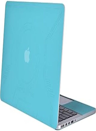 Buy MOSISO Removable Protective Full-cover PU Leather Decal Sticker for MacBook Pro 13in with Retina Display No CD-Rom Hot Blue Circle in Egypt