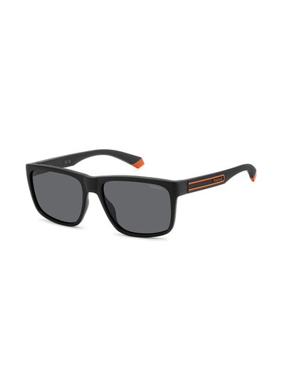 اشتري Men's Polarized Rectangular Sunglasses - Pld 2149/S Black Millimeter - Lens Size: 57 Mm في السعودية