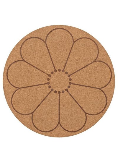 Buy Place Mat Cork And Patterned Flower 35 Cm in Saudi Arabia