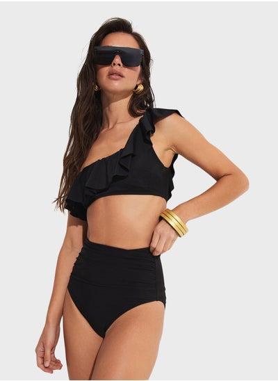 Buy Ruffled One Shoulder High Waist Bikini in UAE