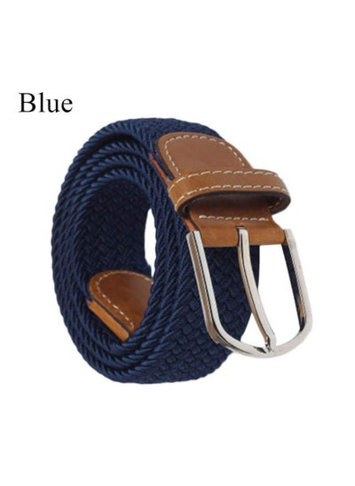 اشتري Mens Knitted Elastic Canvas Belt Breathable Casual29 29 في السعودية