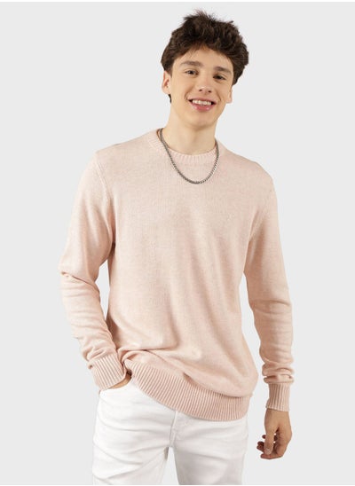 Buy Logo Crew Neck Sweater in UAE