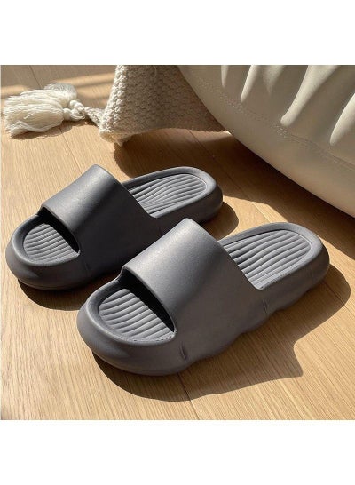 Buy Pillow Slippers for Women and Men Non Slip Quick Drying Shower Slides Bathroom Sandals Ultra Cushion Thick Sole in UAE