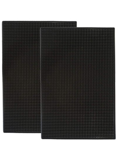 اشتري Bar Mat 18 x 12, Thick Durable and Stylish Bar Mat for Spills, Coffee Bar Mat Under Coffee Maker, Non Slip, Non-Toxic, Service Mat For Coffee, Bars, Restaurants and Counter Top في السعودية