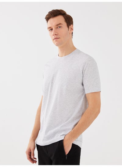 Buy Crew Neck Short Sleeve Combed Cotton Men's T-shirt in Egypt