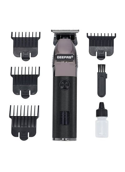 Buy Rechargeable Hair Clipper with LED Display| Lithium Battery, 120mins Working | Stainless Steel Blades | Travel Lock | USB Charging | 4 Guide Combs in UAE