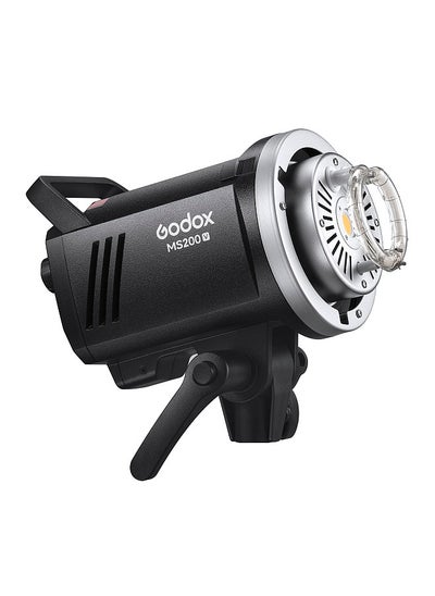 اشتري MS200-V Upgraded Studio Flash Light 200Ws Strobe Light GN53 0.1-1.8S Recycle Time 5600±200K 2.4G Wireless X System with 10W LED Modeling Lamp Bowens Mount في الامارات