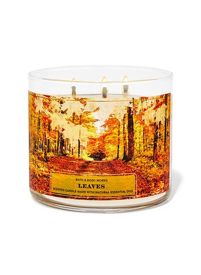 Buy Leaves 3-Wick Candle in UAE