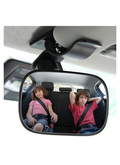 اشتري Car Rearview Mirror, Hd Interior Blind Spot Mirror, Observe Road Visual Blind Spot, 360-degree Rotating Adjustable Angle, Fixed on the Sun Visor, Observe Back Seat Baby في الامارات