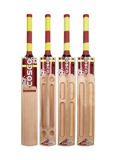 Buy Scooper Kashmir Willow Tennis Ball Cricket Bat With Scoop - Size: Full in UAE