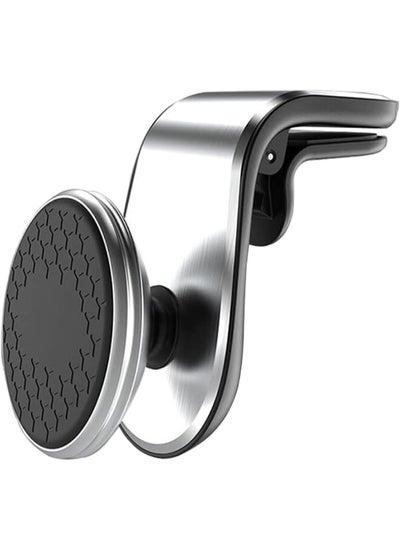 Buy Magnetic car holder with stylish shape - silver in Egypt