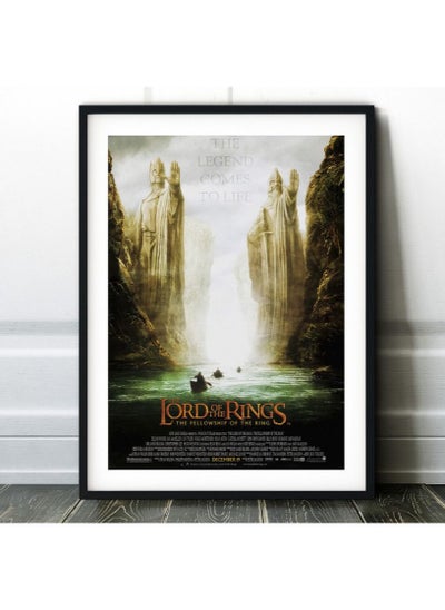 Buy The Lord of the Rings- The Fellowship of the Ringr Film Poster with Frame 50x40cm in UAE