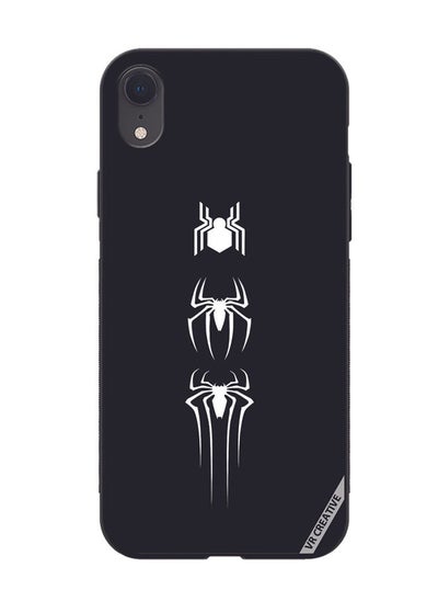 Buy Protective Case Cover For Apple iPhone XR Spiderman Design Multicolour in UAE