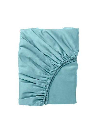 اشتري Orchard Exclusive (Sea Green) Queen Size Fitted Sheet (Set of 1 Pc)  Cotton percale Weave, Soft and Luxurious, High Quality Bed linen -180 TC في الامارات