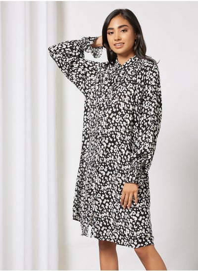 Buy Printed Button Down Dress in UAE