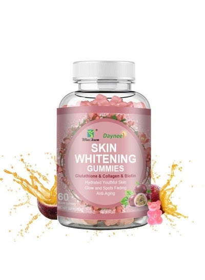 Buy Advanced Collagen Supplement Glutathione Skin Whitening Gummies Collagen Fudge 60 Veggie Capsules in Saudi Arabia