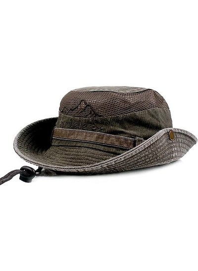 Buy Mens Sun Hat Wide Brim Fishing UV Protection in UAE