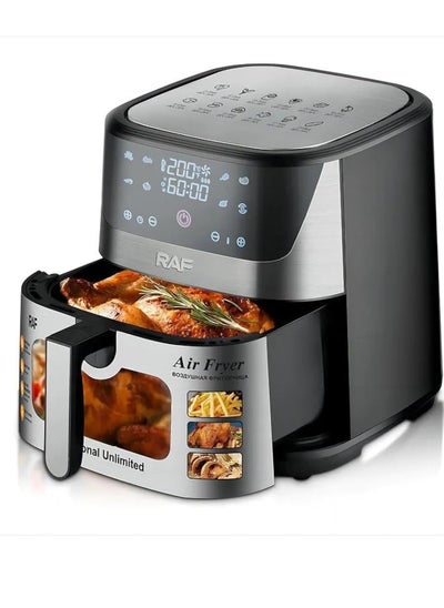 Buy Digital fryer without oil/6.5 liters - R.5350 - black - RAF in Egypt