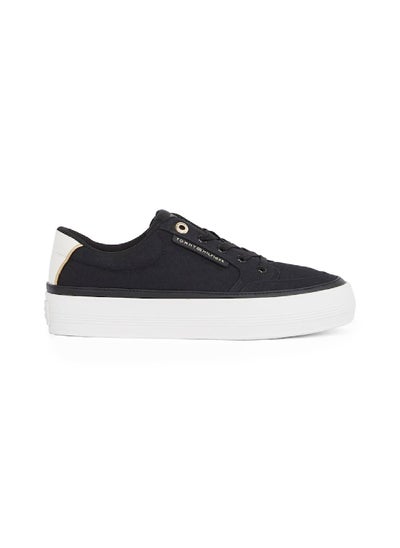 Buy Women's Essential Textile Trainers - Cotton, Black in Saudi Arabia