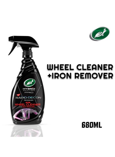 Buy Wheel Cleaner And Iron Remover 680ml Rapid Decon Technology Turtle Wax Hybrid Solutions Pro in Saudi Arabia