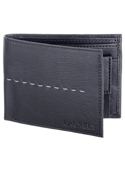 Buy Laurels Arrow Black Color Men's Wallet in UAE