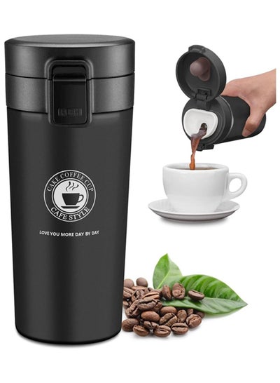 Buy Travel Coffee Mug Stainless Steel Vacuum Ice and Hot Drinks Insulated Tumbler for Home Office Outdoor Works in UAE