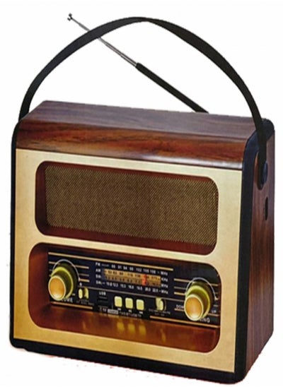 Buy Portable Radio With Remote Control Brown 32250B in Saudi Arabia