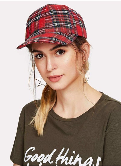 Buy Plaid Baseball Cap in UAE